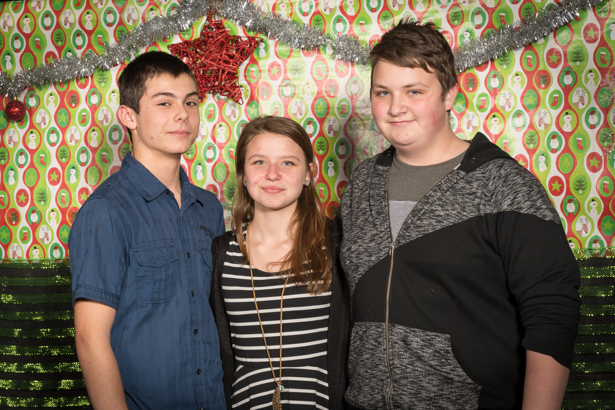 photographies d'étudiants prises lors de la journée chic, à Noël, à l'école secondaire La Frontalière