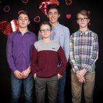 portraits des étudiants de l'école secondaire La Frontalière lors de la St-Valentin