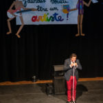 spectacle du clown et comique Rozon dans le cadre des activités de l'école secondaire La Frontalière